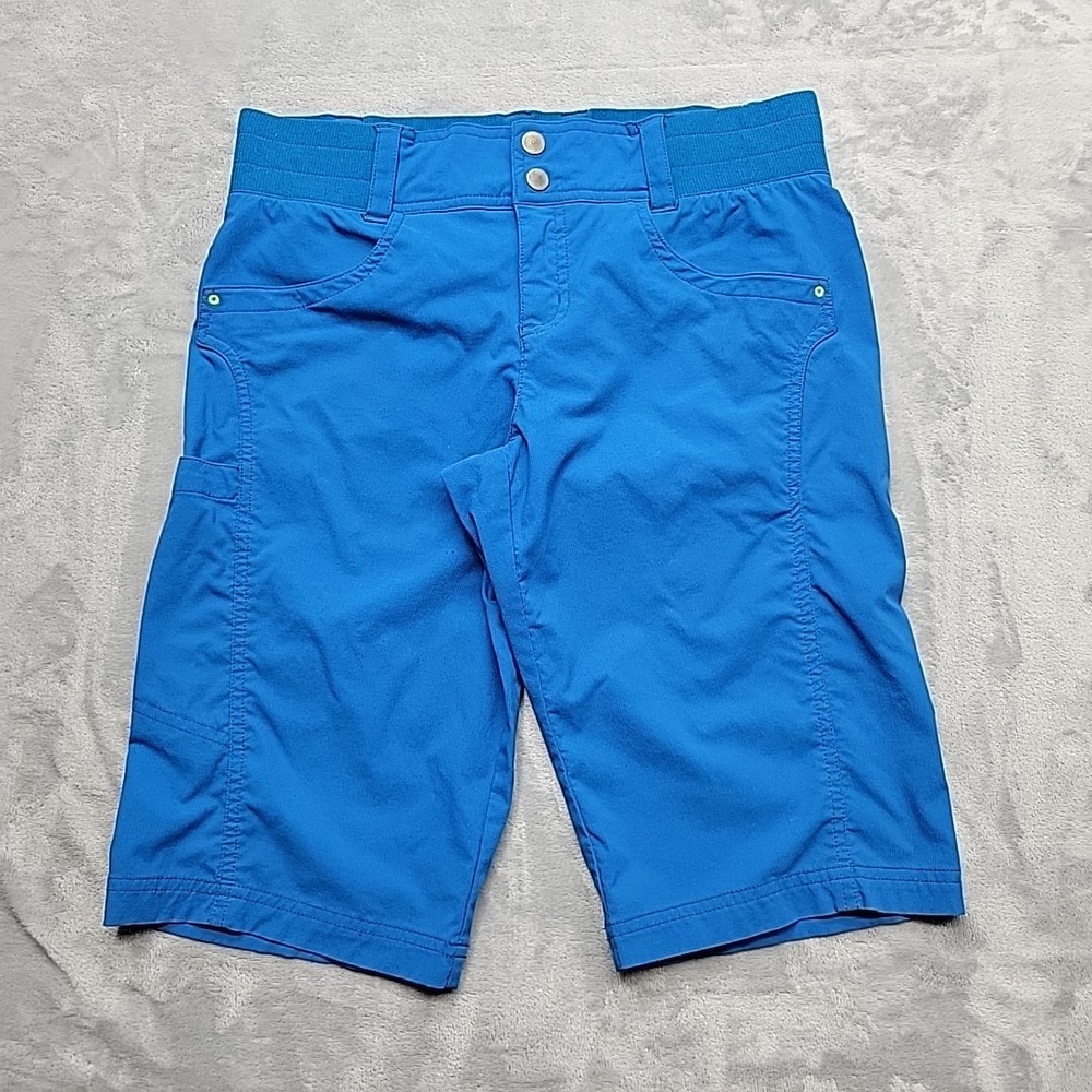 Title Nine Shorts Womens 6 Blue Clamber Bermuda Hiking Outdoor Athletic Cargo